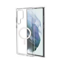 For Samsung Galaxy S22 S21 S20 Note 20 Ultra Plus Magsafe Case Skin Transparent Macsafe Phone Case Magnetic Clear Back Cover