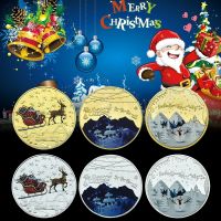 【CW】 Coins Claus Decoration Crafts Commemorative Collection Gifts