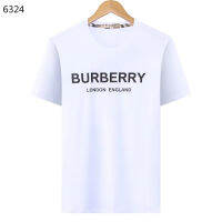 ▶คลังสินค้าพร้อม◀ Burberrysเสื้อเชิ้ตแขนสั้นคอกลมพิมพ์โลโก้สำหรับผู้ชาย,เสื้อเชิ้ตเสื้อแฟชั่นใหม่สำหรับฤดูร้อน