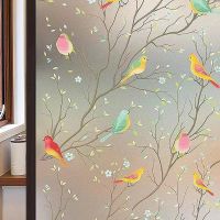 Anti-Vision Window Paper Simple Stickers Bird Stickers Adhesive Free Glass Sticker Bird Decals Decorative