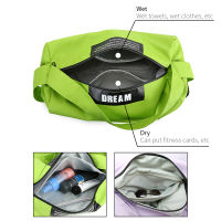 Fanshion Young Women Men Gym Bags For Fitness Training Outdoor Travel Sport Bag Multifunction Dry Wet Separation Bags