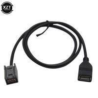 Usb Aux Cable รถยนต์สายอะแดปเตอร์สื่อเสียงเพลงอินเตอร์เฟซสำหรับฮอนด้าสำหรับ Mitsubishi Outlander Asx 2009เป็นต้นไปออโต้ Aux