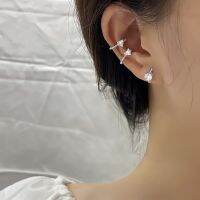 [COD] Gumao Pierced Ear Clip Heart-shaped Earrings Matching