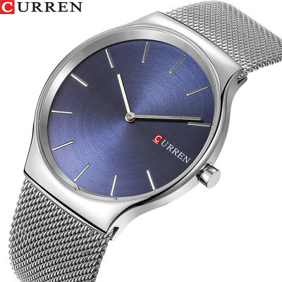 TOP Luxury Brand CURREN Fashion Business Men Watches Ultra-thin Male Clock Analog Quartz Sports Steel Waterproof Wristwatch