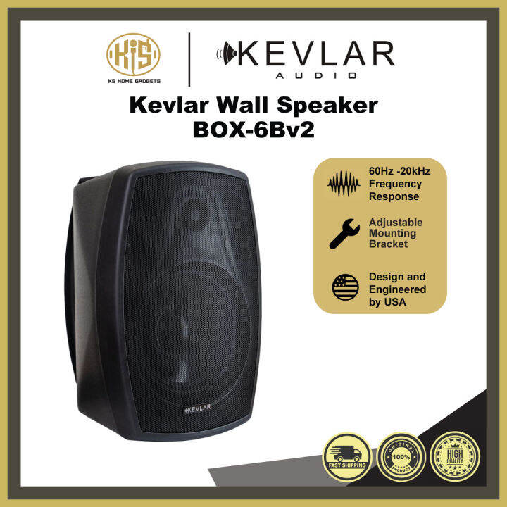 Kevlar BOX6Bv2 2way 6.5inch Wall Speaker Lazada