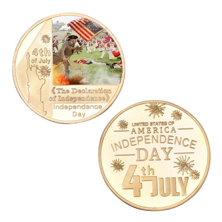 ชุดเหรียญกษาปณ์เหรียญที่สี่ของสะสมพร้อมกล่องเหรียญที่ระลึกวันฉลองอิสรภาพทหารสำหรับสะสม