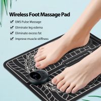 ZZOOI Electric Foot Massage Pad Pulse Therapy Foot Pad 8 Massage Modes 19 Level Intensity Micro-Current  Remote Control Foot Massager