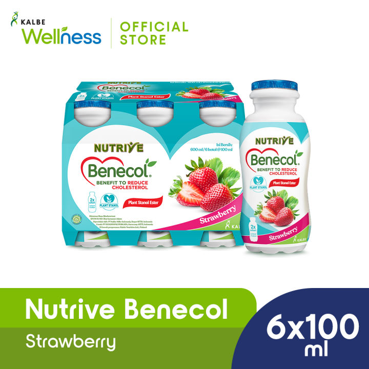 Nutrive Benecol Strawberry 6x100ml | Lazada Indonesia