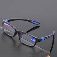 Reading Glasses Men Women Sports Anti-blue Light Reading Eyewear Black Red TR90 Frame Presbyopia Eyeglasses 100 to 400