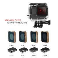 ND4 ND8 ND16ความหนาแน่นเป็นกลางกรองกล้องกันน้ำ ND32สำหรับ Gopro Hero 7 Black 6 5กล้องแอคชั่นแคมเมราป้องกันใหม่