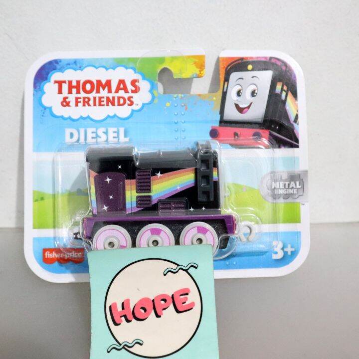 Thomas and Friends Rainbow Diesel Metal Engine Original Fisher Price ...