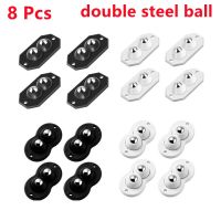 ✎☂✵ New 8pcs Wheels for Furniture Strong Load-bearing Universal Wheel Stainless Steel Roller Self Adhesive Storage Box Caster