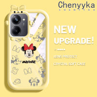 เคส Chenyyka สำหรับ Realme 10 Realme 10 Pro Plus 5G เคสการ์ตูนแฟชั่นมินนี่น่ารักสร้างสรรค์ป้องกันเลนส์กล้องมอนสเตอร์น้อยน่ารักเคสซิลิโคนเคสโทรศัพท์โปร่งใสนิ่มกันกระแทก