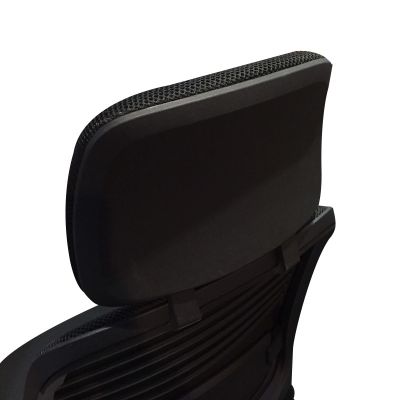 Modernform อุปกรณ์ พนักพิงศีรษะ สำหรับ Steelcase รุ่น Series1 เฟรมดำ หุ้มผ้าตาข่าย สีดำ