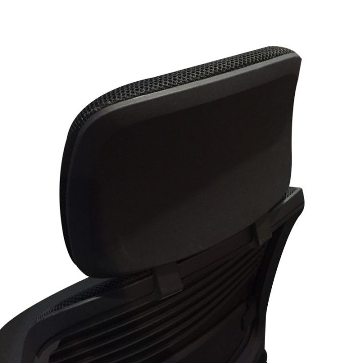 modernform-อุปกรณ์-พนักพิงศีรษะ-สำหรับ-steelcase-รุ่น-series1-เฟรมดำ-หุ้มผ้าตาข่าย-สีดำ
