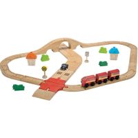 PLANTOYS Road &amp; Rail Set ของเล่นไม้แปลนทอยส์ ชุดรถไฟ และ ถนน (เซ็ทใหญ่)