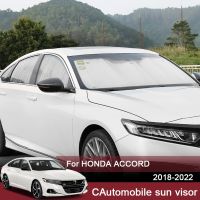 เคสที่บังแดดรถยนต์ UV สำหรับ HONDA ACCORD,อุปกรณ์แผ่นป้องกันกระจกหน้ารถหมวกกันแดดผ้าม่านหน้าต่าง2018-2022