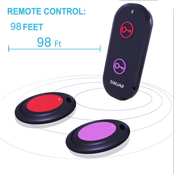 basic-key-finder-with-2-receivers-amp-1-remote-wireless-remote-control-rf-key-finder-locator-tracker-for-keys-wallet-phone