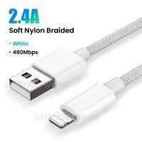 2.4a สายสำหรับ Iphone Usb 14 13 12 11 Xs 6S ข้อมูลมือถือ8 Pro สายชาร์จเร็ว7 X ชาร์จโทรศัพท์ได้สูงสุด