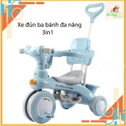 Xe 3 bánh đa năng 3 trong 1 cho bé có đèn và nhạc, Xe đẩy, Xe đạp