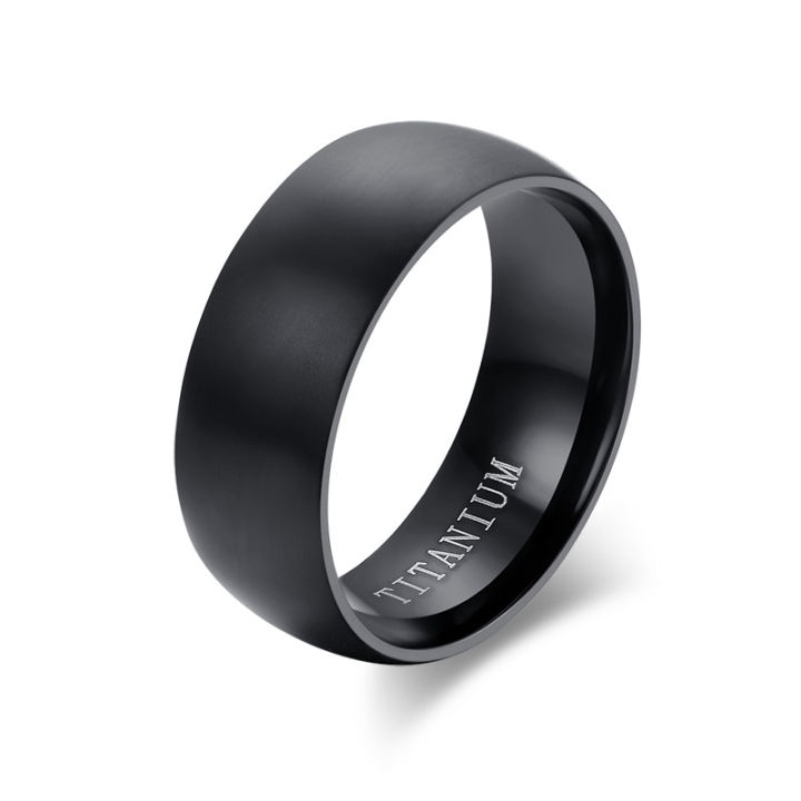 letap-2023ใหม่แหวนไทเทเนียมสำหรับผู้ชาย8เมตรเย็นสีดำชายแหวนแต่งงานหมั้นเครื่องประดับ