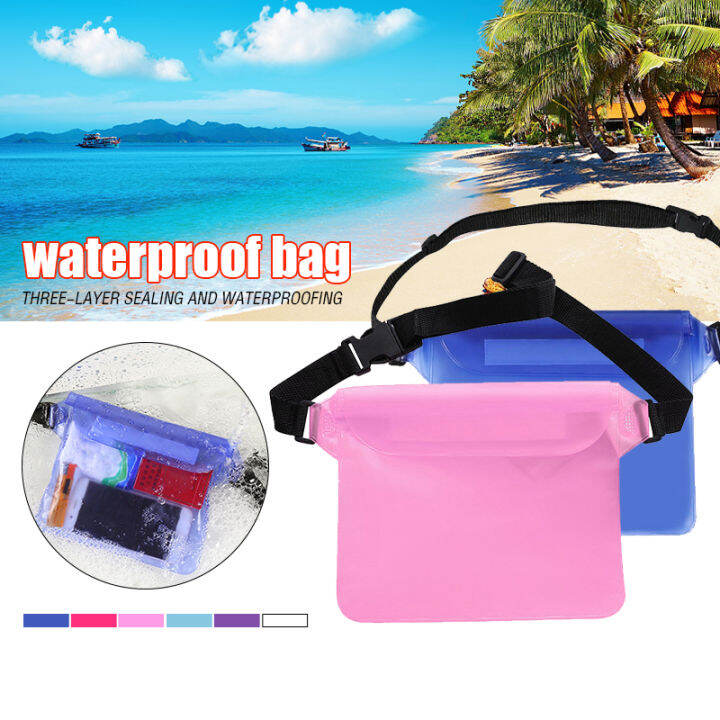 Universal Waterproof Phone Case Waist Bag Waterproof Pouch Swimming Water Resistant Waist Bag