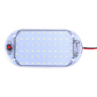 [กระฉับกระเฉง] รถยกไฟอ่านหนังสือเพดานโดมหลังคาไฟรถ LED 12V-85V,แถบไฟห้องโดยสารความสว่างสูงหลังคาภายในไฟรถยนต์