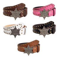 Design All Supporting Facilities Western Denim Belt Belt Rivet Punk Fashionable Buckle