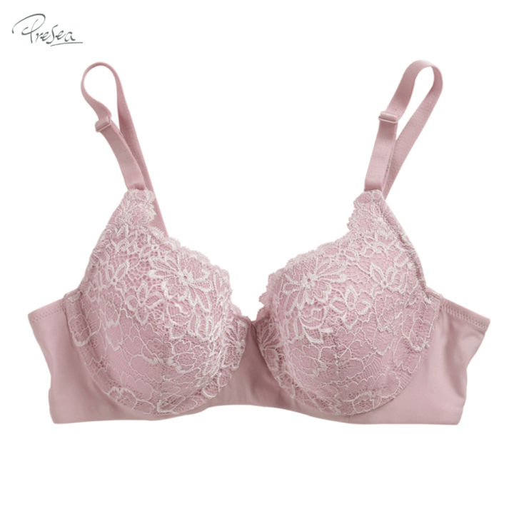 presea-บราลูกไม้-มีโครงแบบอ่อน-ไซซ์ใหญ่-lace-bra-ma1701