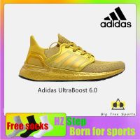 Best Sale Original✅ AD* Ultra- Bost- 2020 Consortium 6.0 Gold Sock-Style Knitted Upper Running Shoes Casual Sports Shoes （Free Shipping）