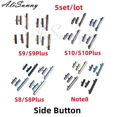 AliSunny 5set ปุ่มด้านข้างระดับเสียงสําหรับ SamSung Galaxy S8 S9 S10 Plus Note8 On Off Key New Parts