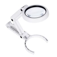 【NEW】 yiyin2068 5X 11X Folding Lamp Lupa Loupe Magnifier Reading Portable Handheld Illuminated Magnifying Glass With 8 LED Lights for Newspaper