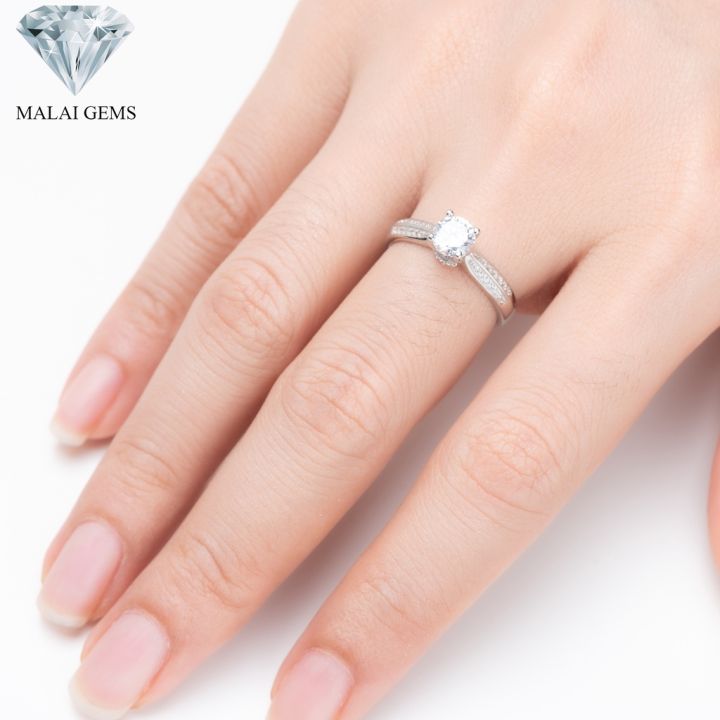 malai-gems-แหวนเพชร-เงินแท้-925-เคลือบทองคำขาว-ประดับเพชรสวิส-cz-รุ่น071-1r1627-แหวนเพชร-เงินแท้-925-เคลือบทองคำขาว-ประด