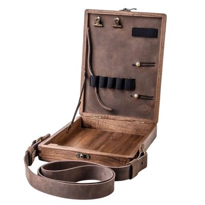 Writer Messenger Wooden Box Storage Writers Pen Artist Brush Retro Decorative Portable Shoulder Bag for Outdoor Painting