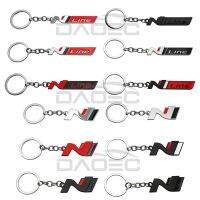 Car Metal N Line Logo Key Rings Key Chain Key Holder Pendant For Hyundai Elantra Tucson KONA Sonata Lafesta i10 i20 i30