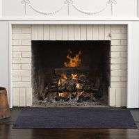 Fire wall cart Fireproof Fireplace Hearth Rug Non Slip Protection Mat Flame Resistant Pad