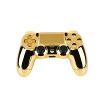 【Wireless】 Full Housing Shell Case Skin Cover Button Set With Full Buttons Mod Kit Replacement For 4 PS4 Controller Gold