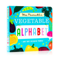 Mrs. pilevs vegetable alphabet Mrs. peanut S Vegetable alphabet BB original English Enlightenment Alphabet Book Childrens cognition and knowledge Popular Science Series picture book Jessie Ford