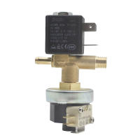 Jiayin JYZ-3 Nc 2 Way AC 230V G18 "ทองเหลืองเตารีดไอน้ำแก๊ส Double Link Solenoid วาล์วน้ำพร้อมสวิตช์ความดัน Combinatio