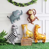 hot【cw】 Jungle Tiger Leopard Walking Foil Birthday Decorations Kids Helium Air Globos Baby Shower