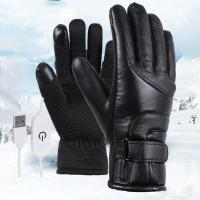 Motorcycle Heated Gloves Waterproof Touch Screen Snowboard Snowmobile Gloves USB Powered For Motorbike Racing Riding Gloves