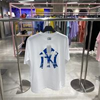 [S-5XL]【ใหม่】 Mlb เสื้อยืดแขนสั้นพิมพ์ลายก้อนเมฆแฟชั่นผู้ชายและผู้หญิง 31 เท่า S M L XL 2XL 3XL S-5XL