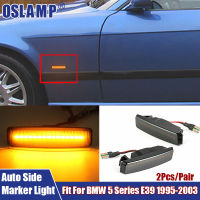 Q 2ชิ้นคู่ LED ด้านข้าง Marker สัญญาณโคมไฟรถอุปกรณ์เสริม Fit สำหรับ BMW 5 Series E39 1995-2003ด้านหน้าซ้ายและขวาเครื่องหมายไฟ