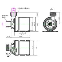 เครื่องปั๊มน้ำ พลังงานแสงอาทิตย์ DC 12V 24V 800lh 5 เมตร