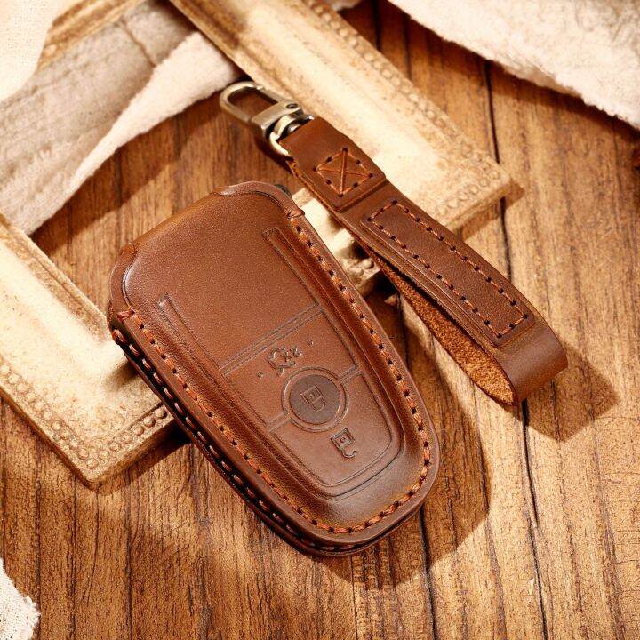 car-key-pouch-leather-case-cover-fob-holder-keyring-shell-for-ford-2017-mondeo-mustang-raptor-f150-fusion-edge-expedition-l69