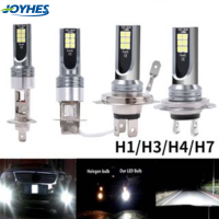 H1/H3/H4/H7ซังกันน้ำรถยนต์ไฟหน้ารถมอเตอร์ไซค์แบบ LED หลอดไฟไฟตัดหมอกหน้าสว่างมากโคมไฟสำหรับขับรถอัตโนมัติ