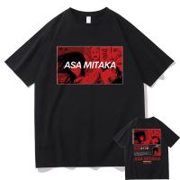 T Shirt Anime Chainsaw Man Asa Mitaka T-Shirt Grafis Manga T-Shirt Pria Wanita Streetwear Besar Kaus Katun Longgar Lengan Pendek S-4XL-5XL-6XL