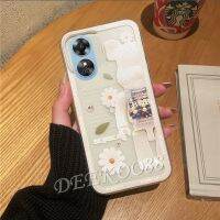 2023ใหม่เคสสมาร์ทโฟนสำหรับ OPPO A78 4G ปลอกโทรศัพท์ลายการ์ตูนหมีน่ารัก OPPOA78 TPU นิ่มโปร่งใสกันกระแทก