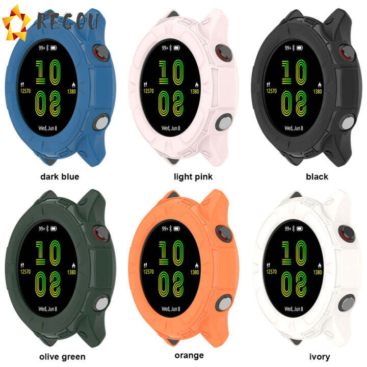 smart-watch-case-ตัวป้องกันหน้าจอ-hollowed-case-ฝาครอบป้องกันสำหรับ-garmin-forerunner255s-frame-shell