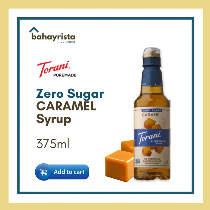 Torani Puremade Zero Sugar Caramel Syrup 375ml | Lazada PH